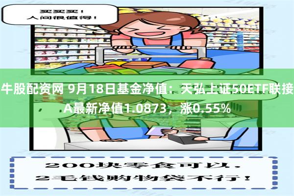 牛股配资网 9月18日基金净值：天弘上证50ETF联接A最新净值1.0873，涨0.55%