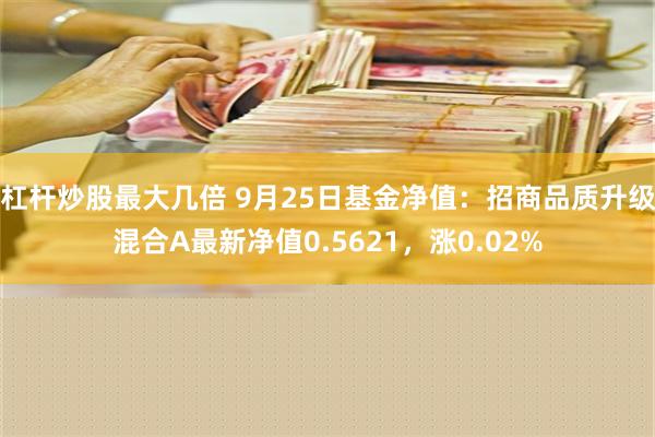 杠杆炒股最大几倍 9月25日基金净值：招商品质升级混合A最新净值0.5621，涨0.02%