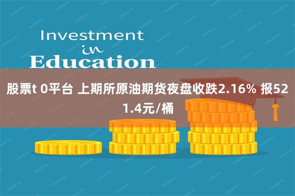 股票t 0平台 上期所原油期货夜盘收跌2.16% 报521.4元/桶