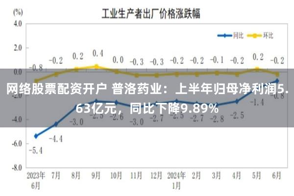 网络股票配资开户 普洛药业：上半年归母净利润5.63亿元，同比下降9.89%