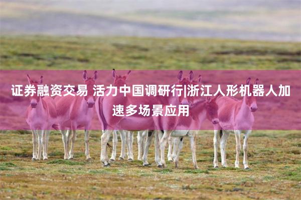 证券融资交易 活力中国调研行|浙江人形机器人加速多场景应用